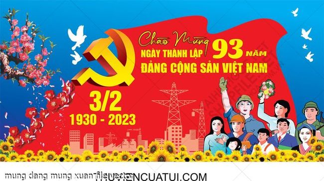 mung dang mung xuan file vector